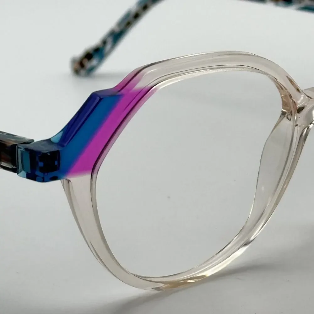 Face a Face Eyeglass Frames MOVES 2 3006 Pink Blush Crystal Frame 52-17-142 NEW